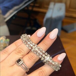 Elegant Silver Crystal Bracelet